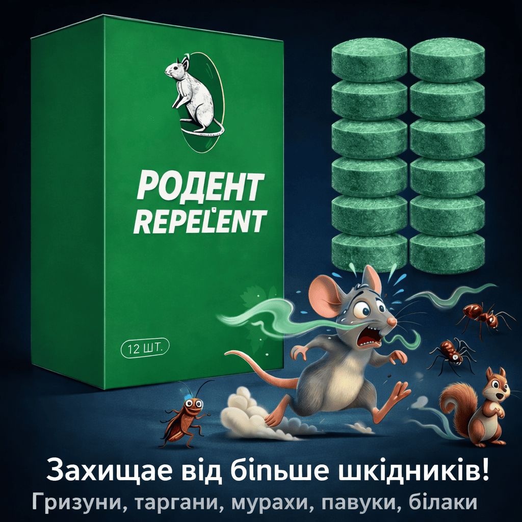 RodentStop — таблетки для відлякування гризунів