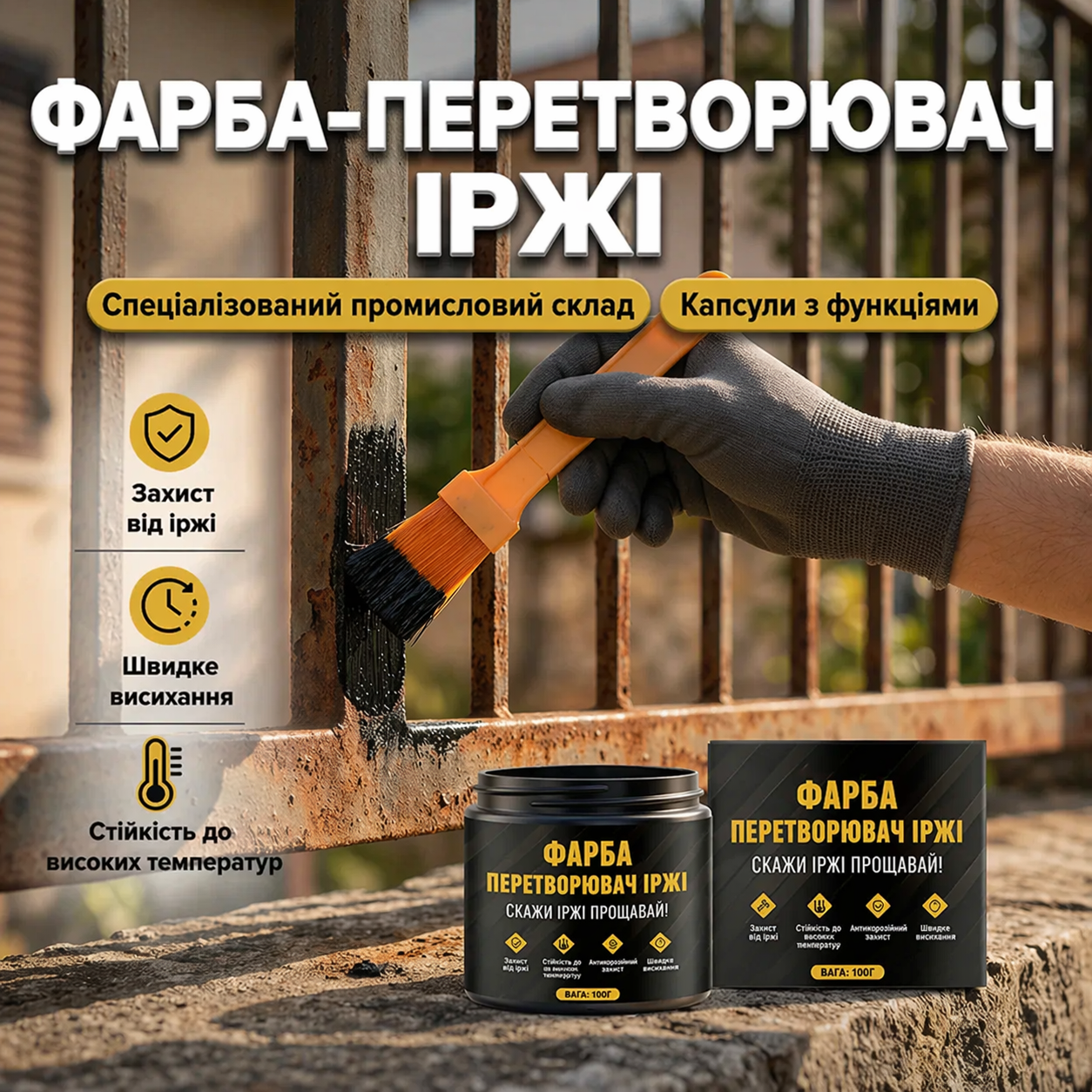 Металізована фарба основі 