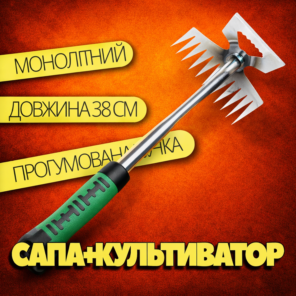 Ручний культиватор-розпушувач землі 38см