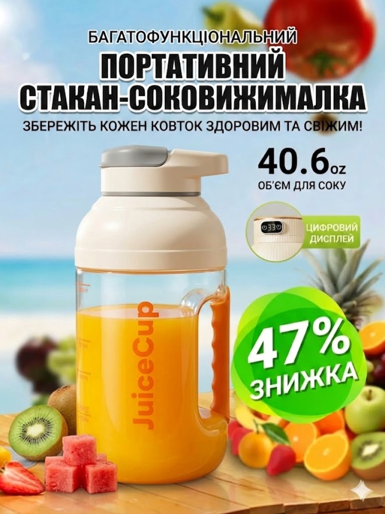 Портативний міні-блендер Fresh Juice FB