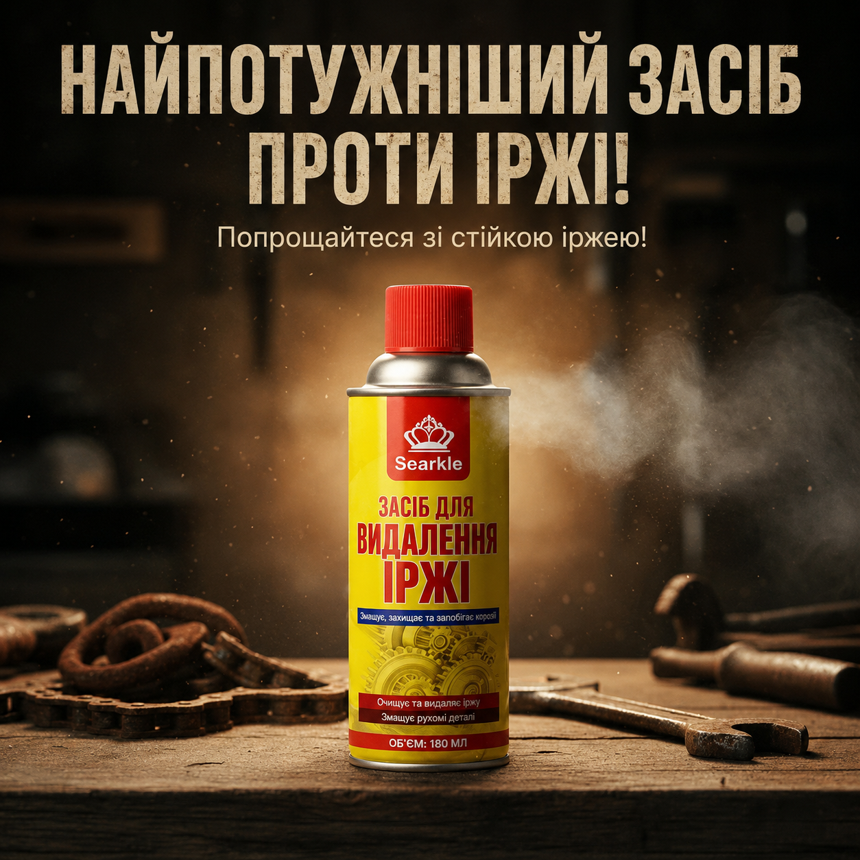 Один спрей — чистить, змащує та захищає