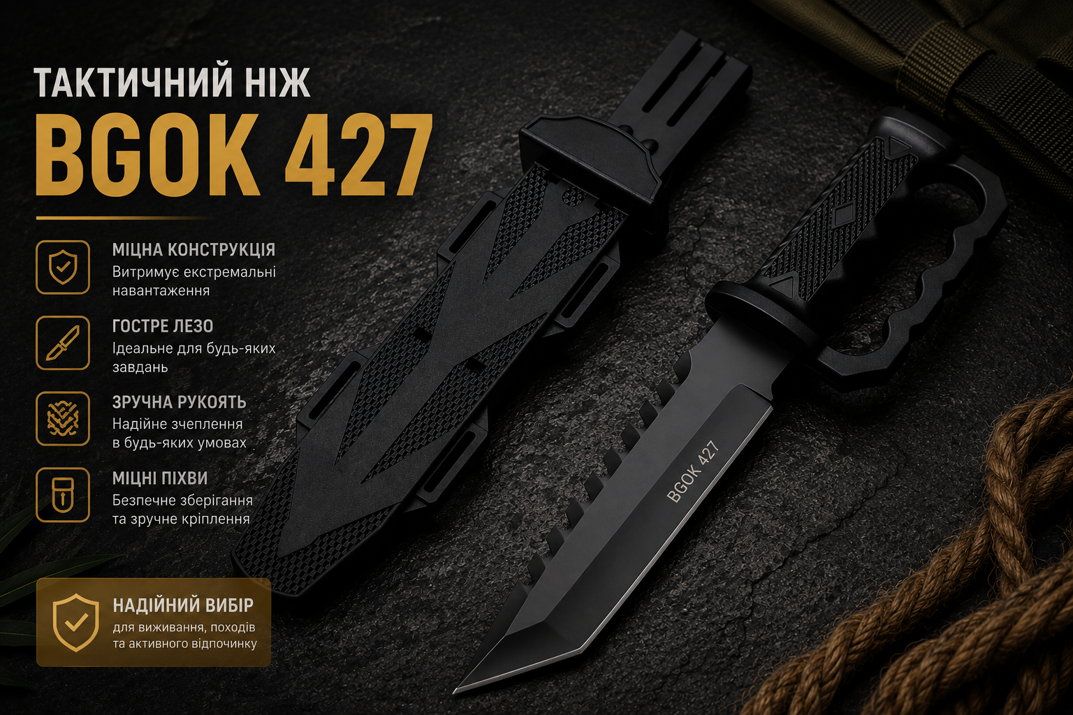 Ніж мисливський BGOK 427