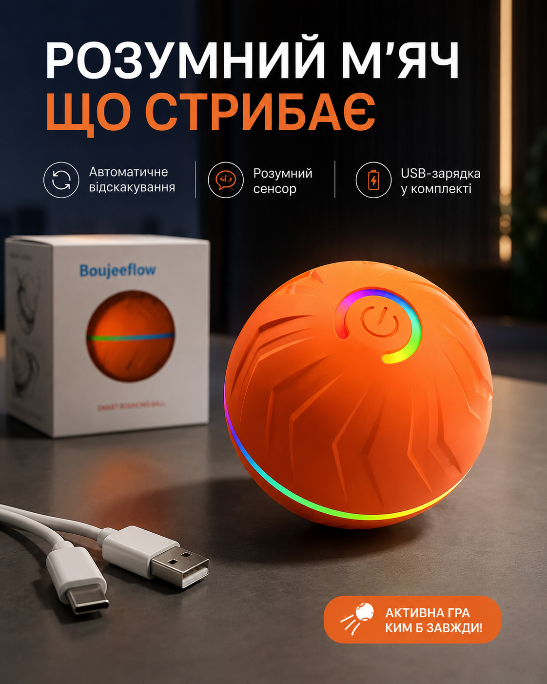 Смарт-м'яч для улюбленого хвостика