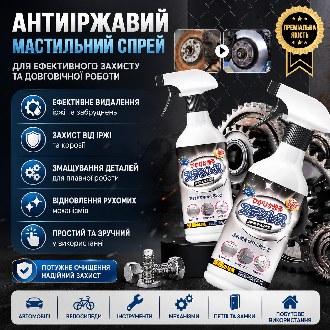 Антиіржавий мастильний спрей
