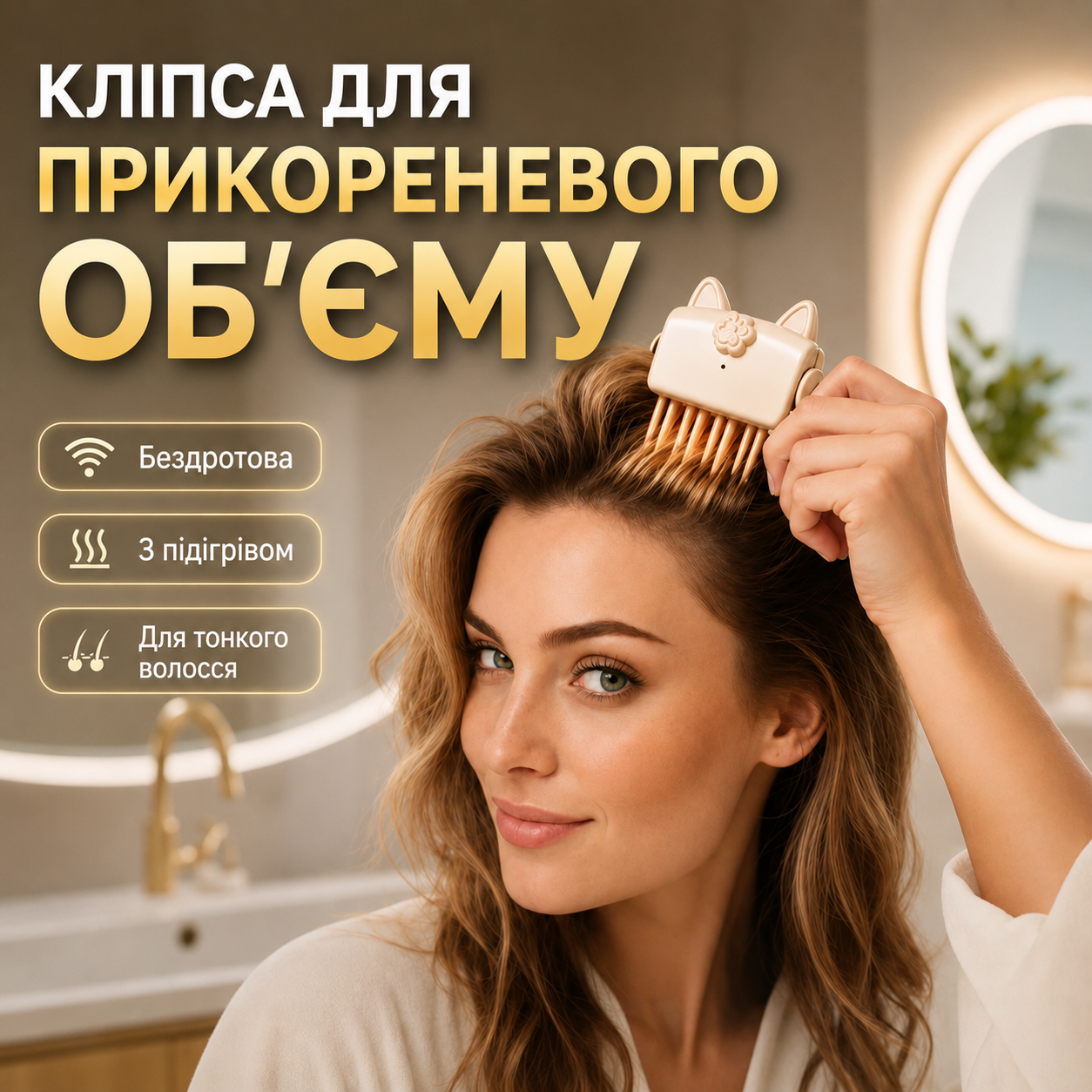 Термокліпса для укладки волосся